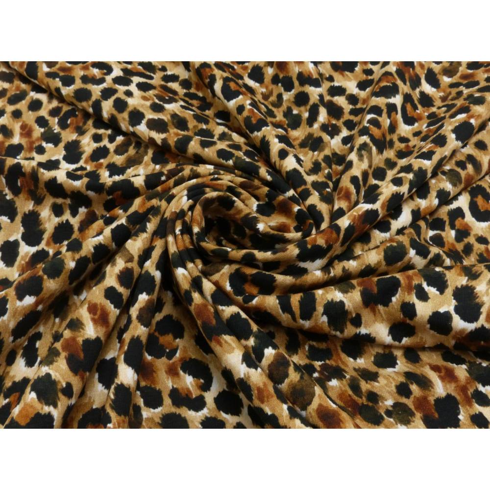 Baumwolljersey Leopardenmuster  (1m/16,-€) Bild 1