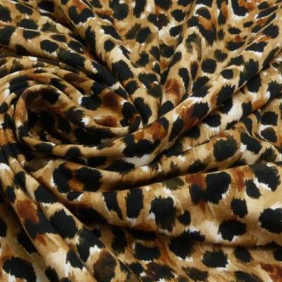 Baumwolljersey Leopardenmuster Ökotex 100 (1m/16,-€)