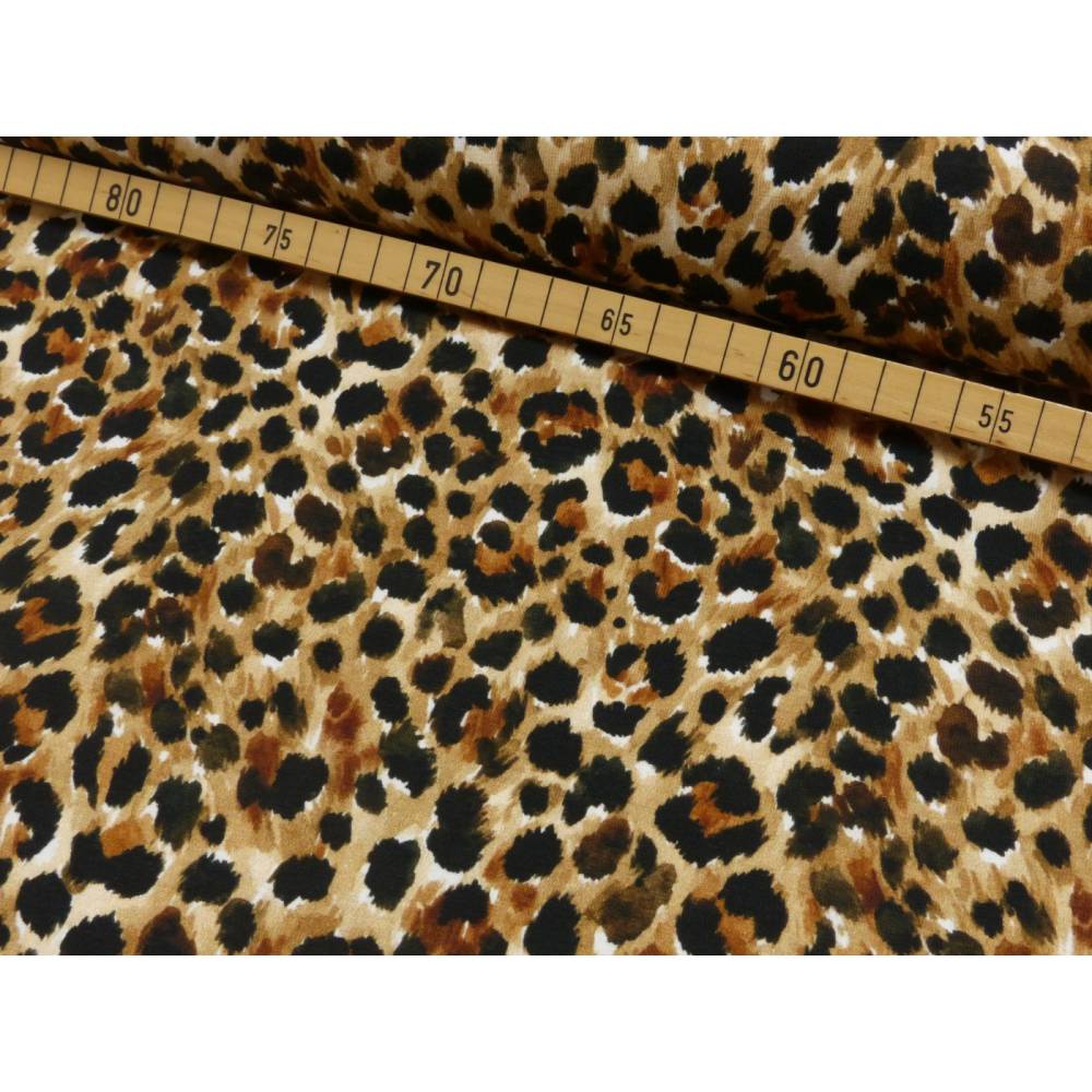 Baumwolljersey Leopardenmuster  (1m/16,-€) Bild 4