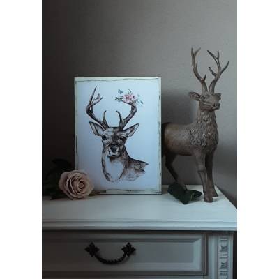 Holzbild Shabby Chic handgemacht 
