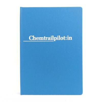 Notizbuch, punktkariert, ca. A5, Chemtrailpilot:in, lagune blau