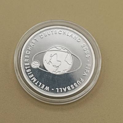 10 Euro Silbermünze FIFA WM 2006 Berlin A | Polierte Platte | 925er Silber
