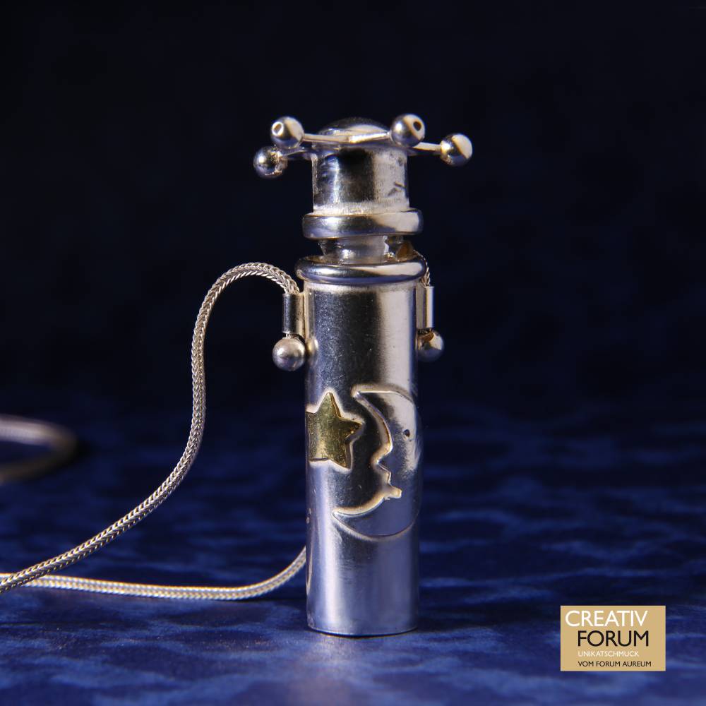 Anhänger "Mond & Stern" Parfum-Flakon Bild 1