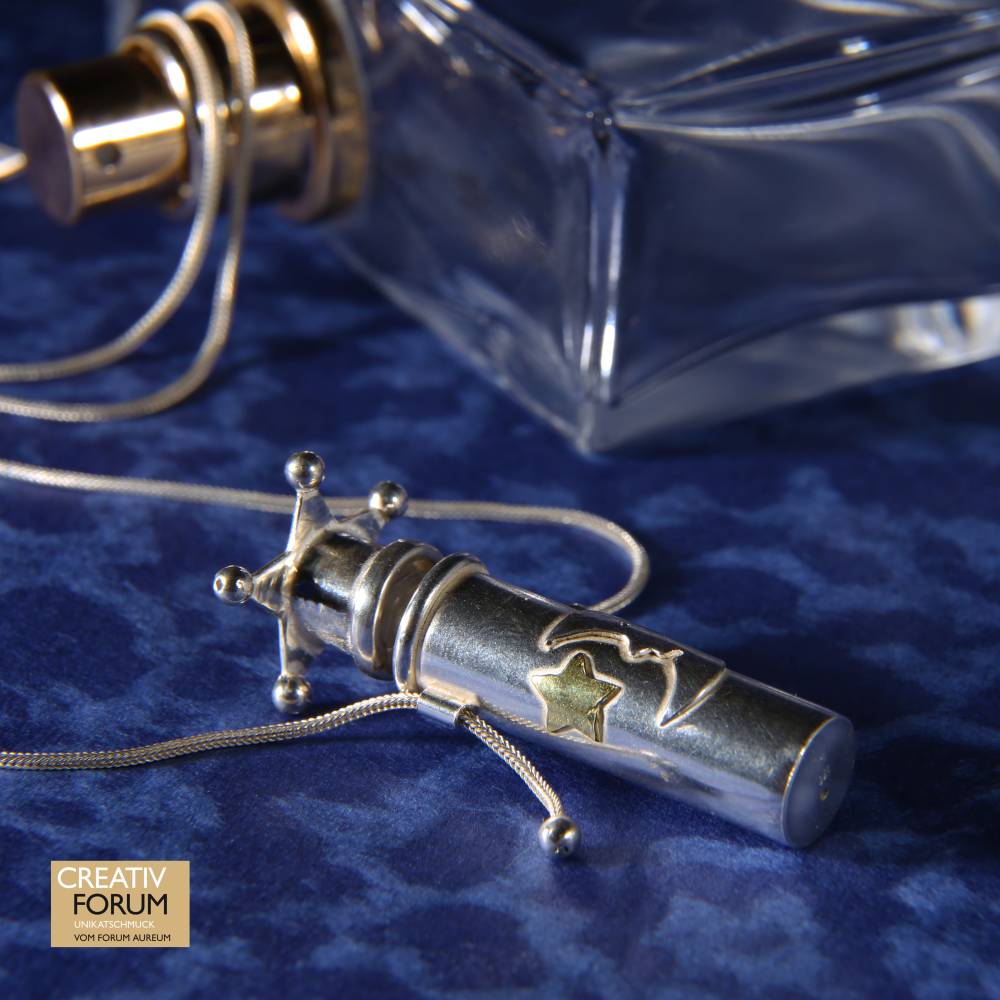 Anhänger "Mond & Stern" Parfum-Flakon Bild 4