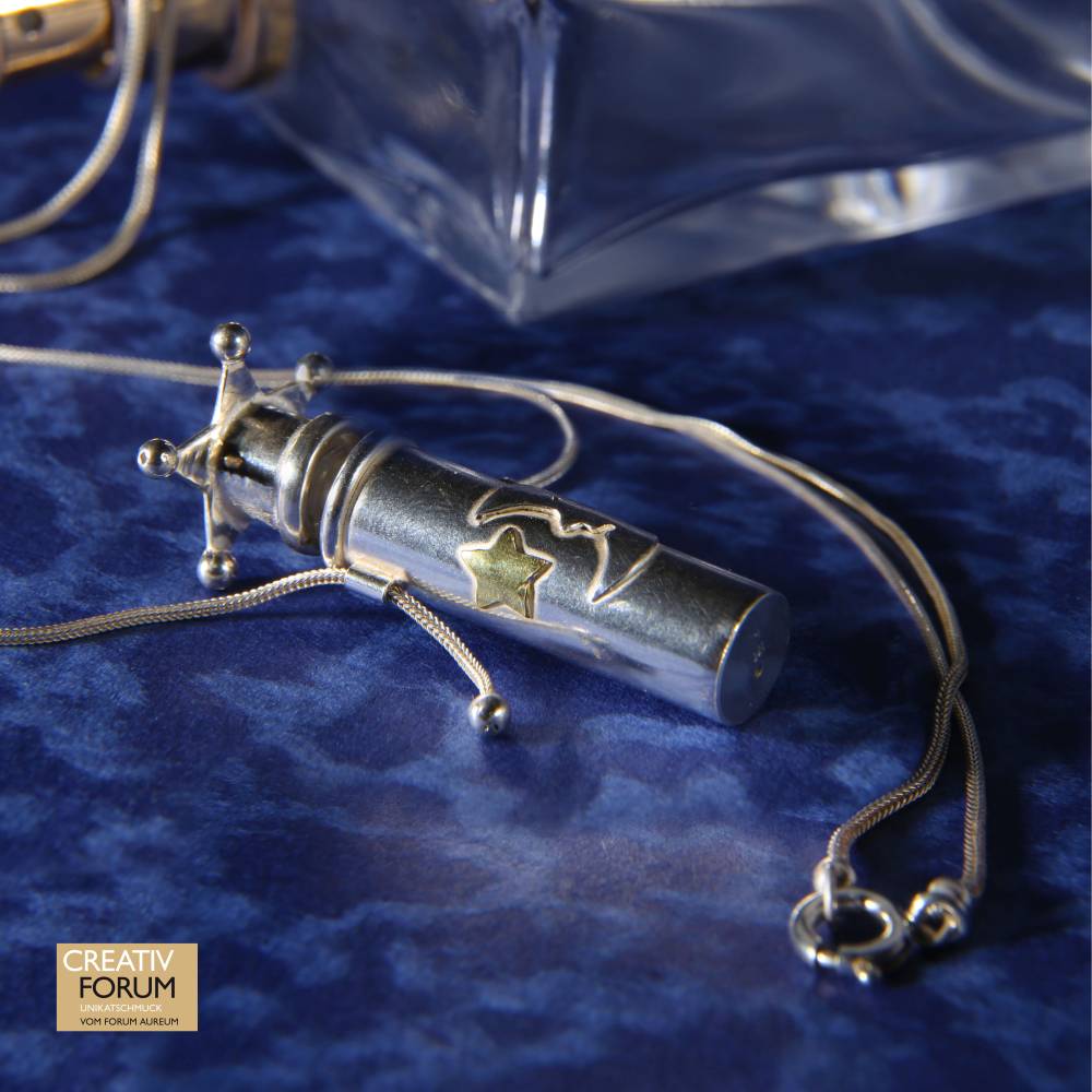 Anhänger "Mond & Stern" Parfum-Flakon Bild 5