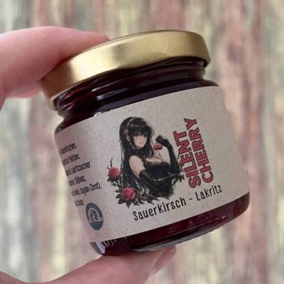 Silent Cherry - Sauerkirsche mit Lakritz - Fruchtaufstrich 100 Gramm