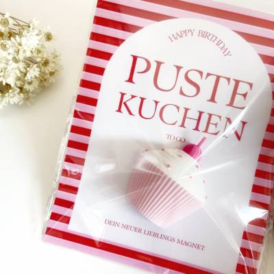 Pustekuchen - Dein neuer Lieblingsmagnet in Form eines Cupcakes - Ein tolles Geburtstagsgeschenk