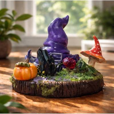 Halloween Dekoration - Hexe im Wald -