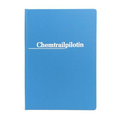 Notizbuch, punktkariert, ca. A5, Chemtrailpilotin, lagune hellblau, Journal