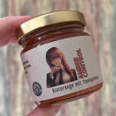 Amber Control - Blutorange mit Tonkabohne - Fruchtaufstrich 100 Gramm