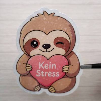 Kawaii Sticker – Faultier - Kein Stress