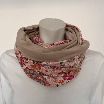 VERSANDFERTIG! Loopschal BLUMEN aus Baumwolljersey  von zimtblüte
