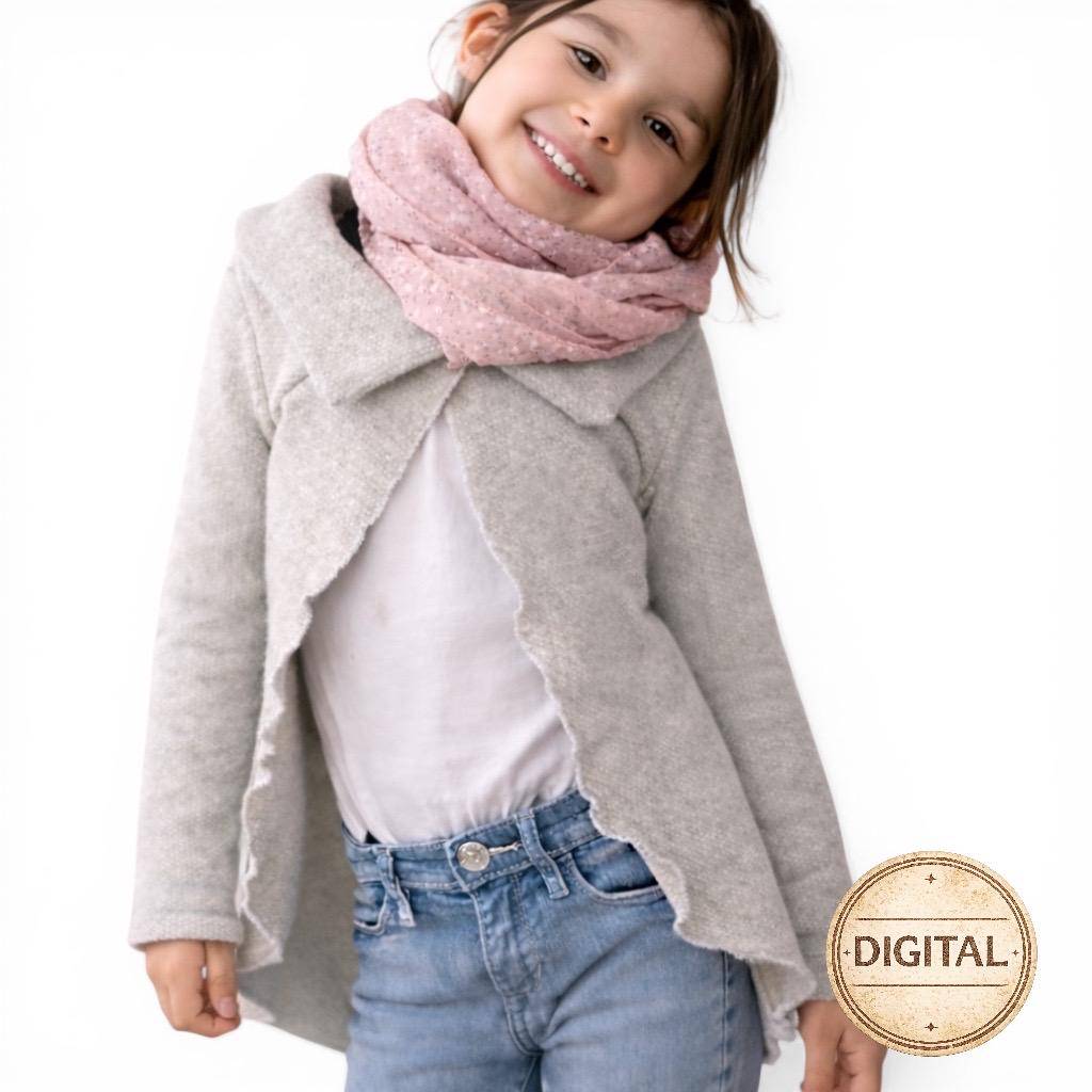 SCHNITTMUSTER Kinderjacke, Strickjacke Nähanleitung und Schnittmuster Bild 2