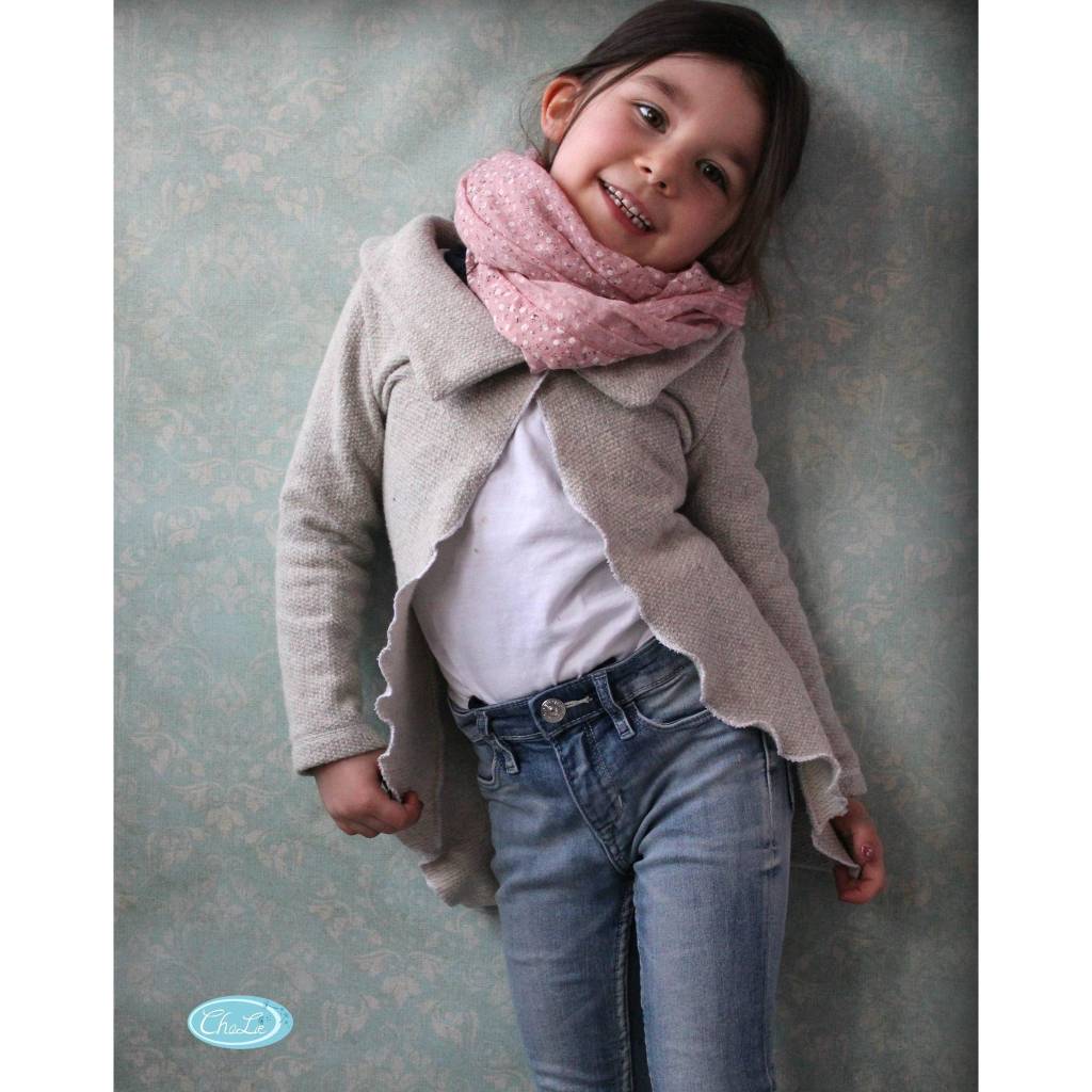 SCHNITTMUSTER Kinderjacke, Strickjacke Nähanleitung und Schnittmuster Bild 8
