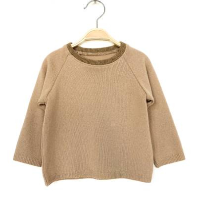 Brauner Kaschmirpullover für Babys in Größe 80 / Upcycling Babypullover aus 100% Kaschmir