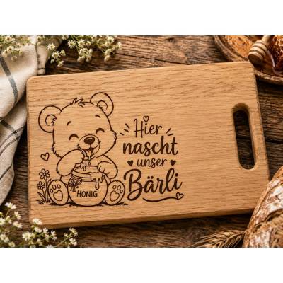 Hier nascht unser Bärli SVG Datei | Bär Kinderzimmer Deko | PNG PDF Download | Cricut xTool Vorlage