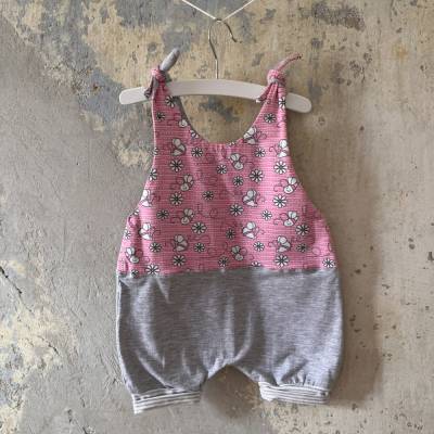 Kurzer Jumper BIENE – Handmade Latzhose  Unikat Gr.68
