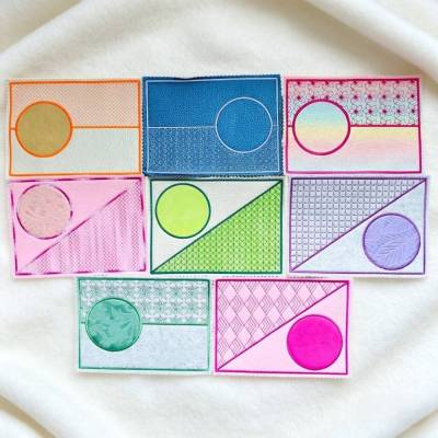 Stickdatei  Mug Rug Untersetzer für Rechts- Linkshänder Set 803