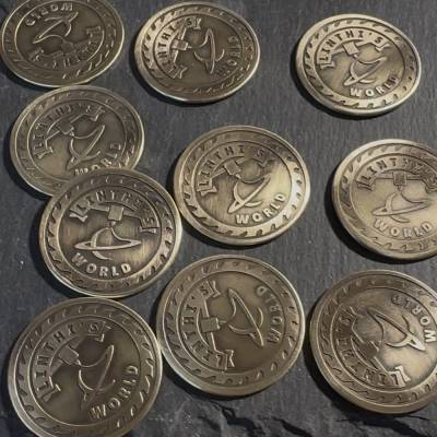 20 Signaturmünzen aus Messing
