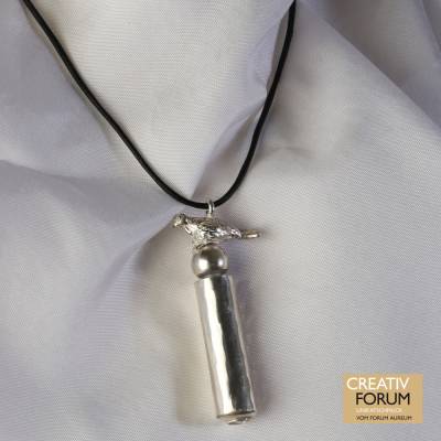Parfum-Flakon als Anhänger "Taube"