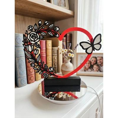 Muttertagsgeschenk-Deko-Herz Beste Mama der Welt– Filigranes 3D-Druck Unikat, mit oder ohne Schriftzug