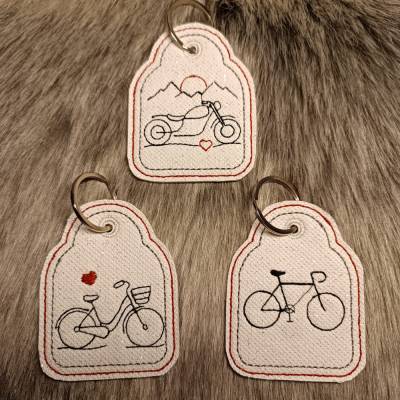 Schlüsselanhänger Fahrrad Motorrad