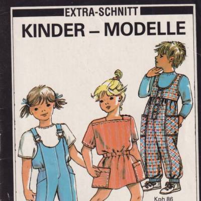 Sonderheft Kindermodelle E-105 Verlag für die Frau DDR Vintage aus den 1980er Jahren