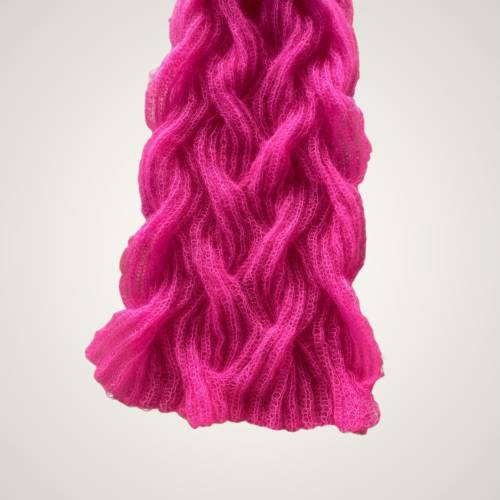 Luxus Schal „Wave“ aus federleichtem Mohair/Seide Garn