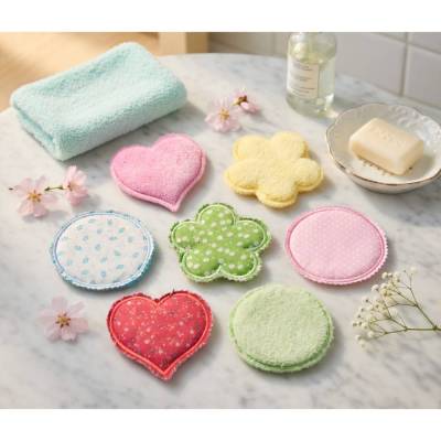 Stickdatei Waschpads ITH Set 2667 – Herz, Blume & Kreis – Abschminkpads von Design-by-Jasmina