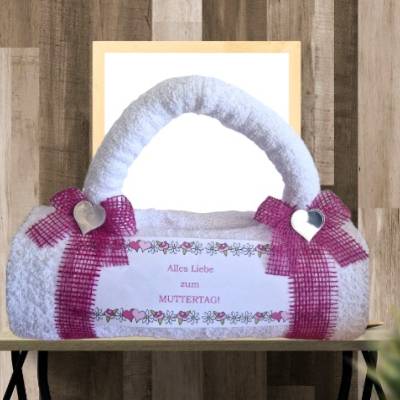 Weihnachten Muttertag Geschenk Handtasche aus Handtücher