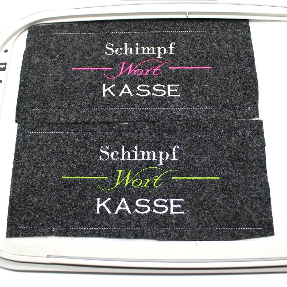 Stickdatei Meckerkasse Schimpfwortkasse 4er SET verschiedene Größen Bild 3