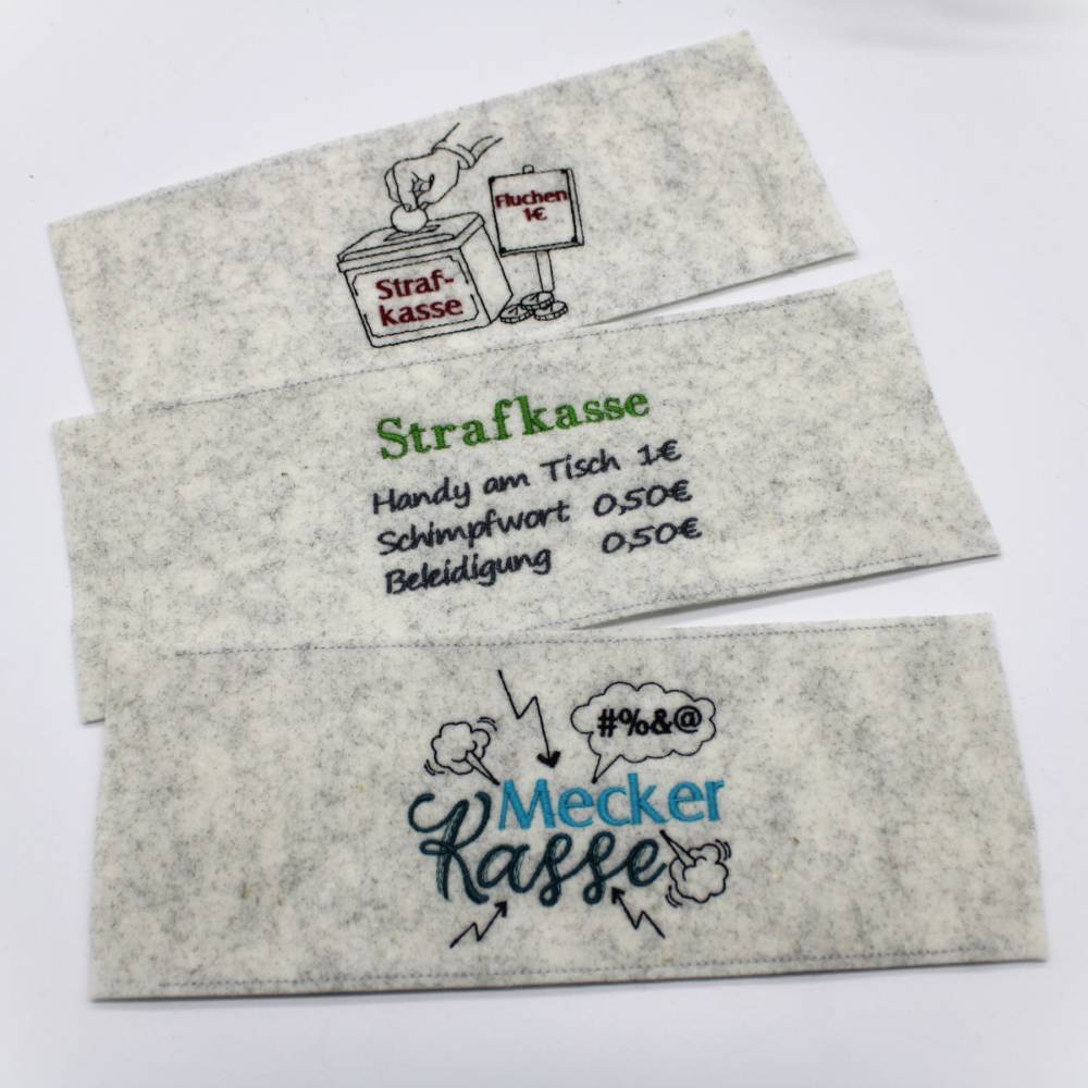 Stickdatei Meckerkasse Schimpfwortkasse 4er SET verschiedene Größen Bild 7