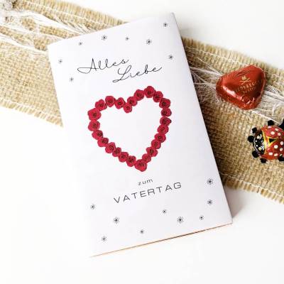 Vatertag Toffifee Banderole Druckvorlage – DIY Geschenkidee als PDF Download