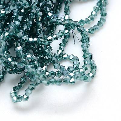 1 Strang Bicone 3.5*2.5 mm grün AB B2-1035