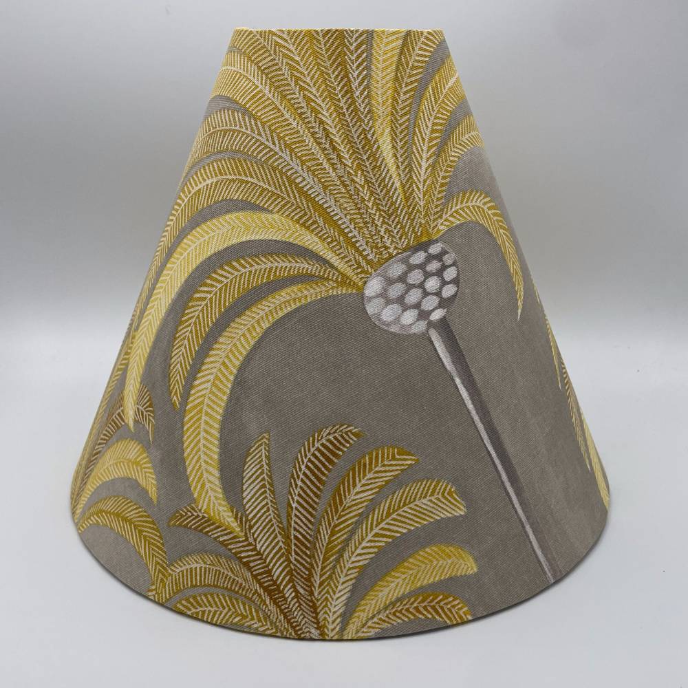 Lampenschirm „Palme mit cream konisch