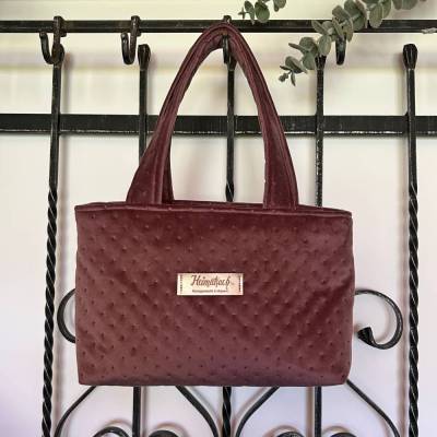 Handtasche/Trachtentasche, Farbe: altrosa, handgefertigt