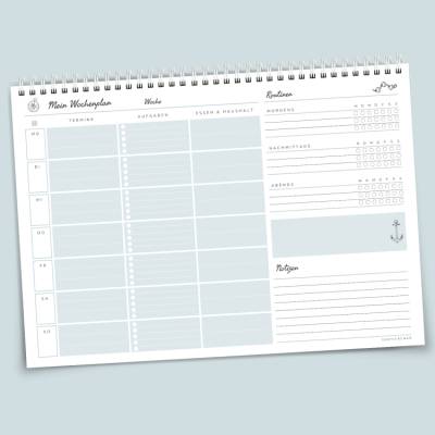 Wochenplaner mit To Do-Liste & Habit Tracker A4 Notizblock