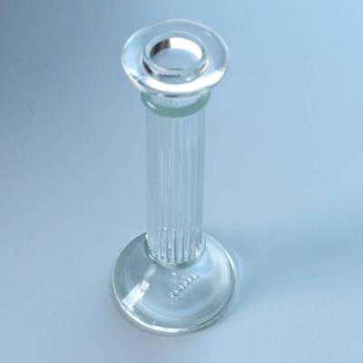 Vintage 90er Glas Kerzenständer Glasvase Koziol Stabvase Kerzenhalter Two in One Wohndeko Pressglas Römisch Säule