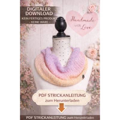 Sommer-Schlauchschal „Soft Breeze“ – Strickanleitung (PDF) Ein Design von Sibas-Strickzeug