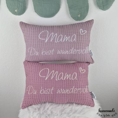 kleine Kissen als Muttertagsgeschenk, Geschenkidee Mutter, Geschenk Mama, Kleine Aufmerksamkeit, Geschenk zur Geburt