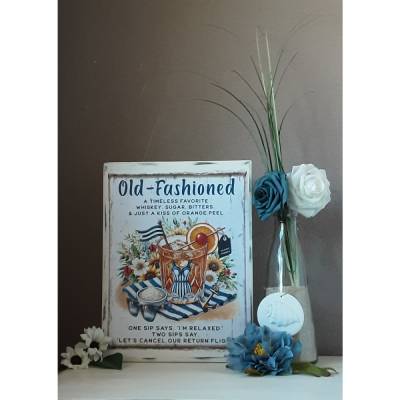Holzbild Shabby Chic handgemacht 