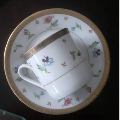 Vintage-Espressotasse Mokkatasse mit Untertasse Winterling