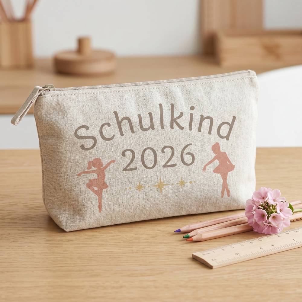 Plotterdatei Schulkind 2026 Ballett – Tänzerinnen & Sterne für Schultüte & Shirt SVG PNG Bild 7