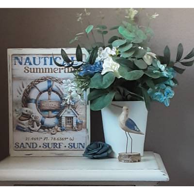 Holzbild Shabby Chic handgemacht 