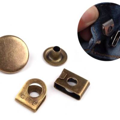 Hosen Schiebeknopf Bronze