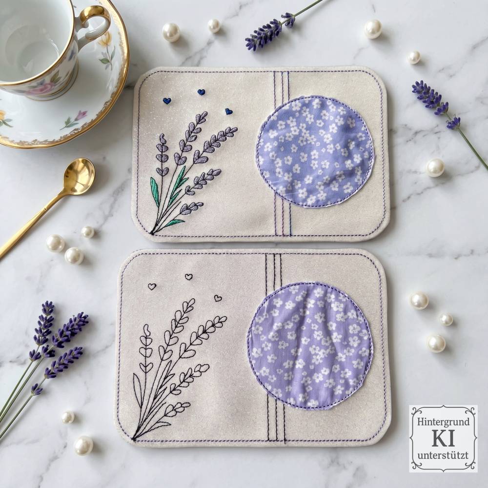 ITH MugRugs Stickdateien ab 13x18 – 42 Naturmotive & 44 Dateien für Stickmaschine Bild 7