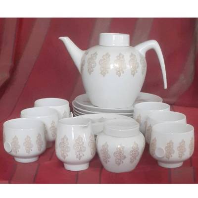 Vintage Hutschenreuther Teeservice Form 710 „Poesie“ • Design: Hans Achtziger • Dekor 9581 • 6 Personen • Top Zustand