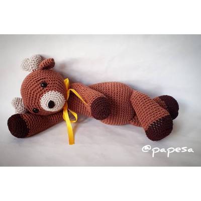 Gehäkelter Hirsch Hagen (35 cm) | Hochwertiges Amigurumi aus Baumwolle | Handgefertigt als Geschenk und Dekoration