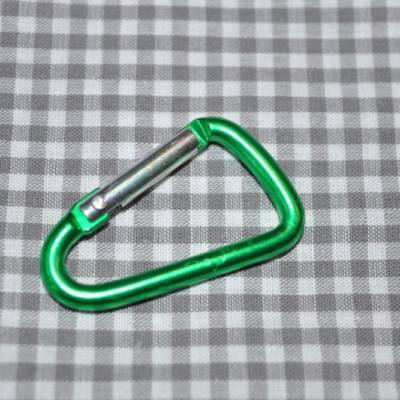 Karabinerhaken 23x39 mm grün