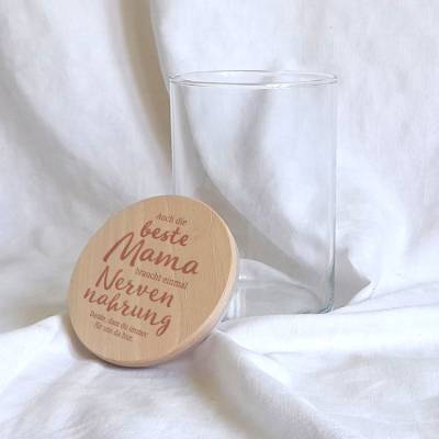 Glas Nervennahrung für die beste Mama / Oma